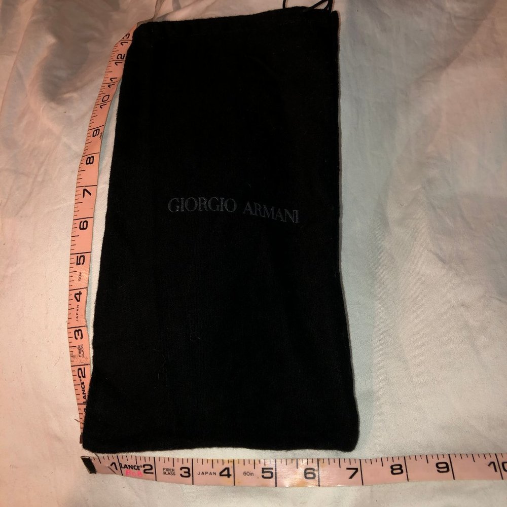 giorgio armani italy black dust bag new